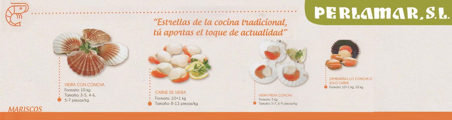 Perlamar S.L. distribuidor de marisco para Hostelería Perlamar S.L. distribuidor de marisco para Hostelería
