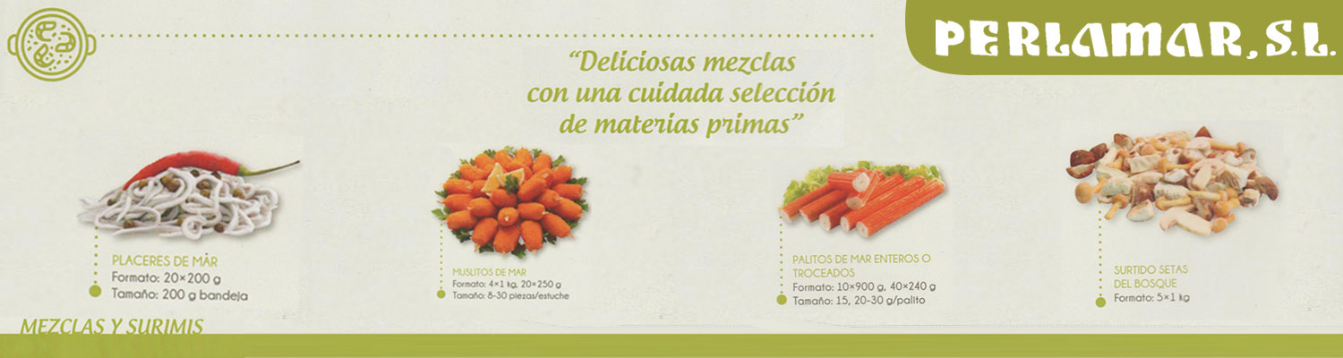 Perlamar S.L. distribuidor de mezclas y surimis para hosteleria